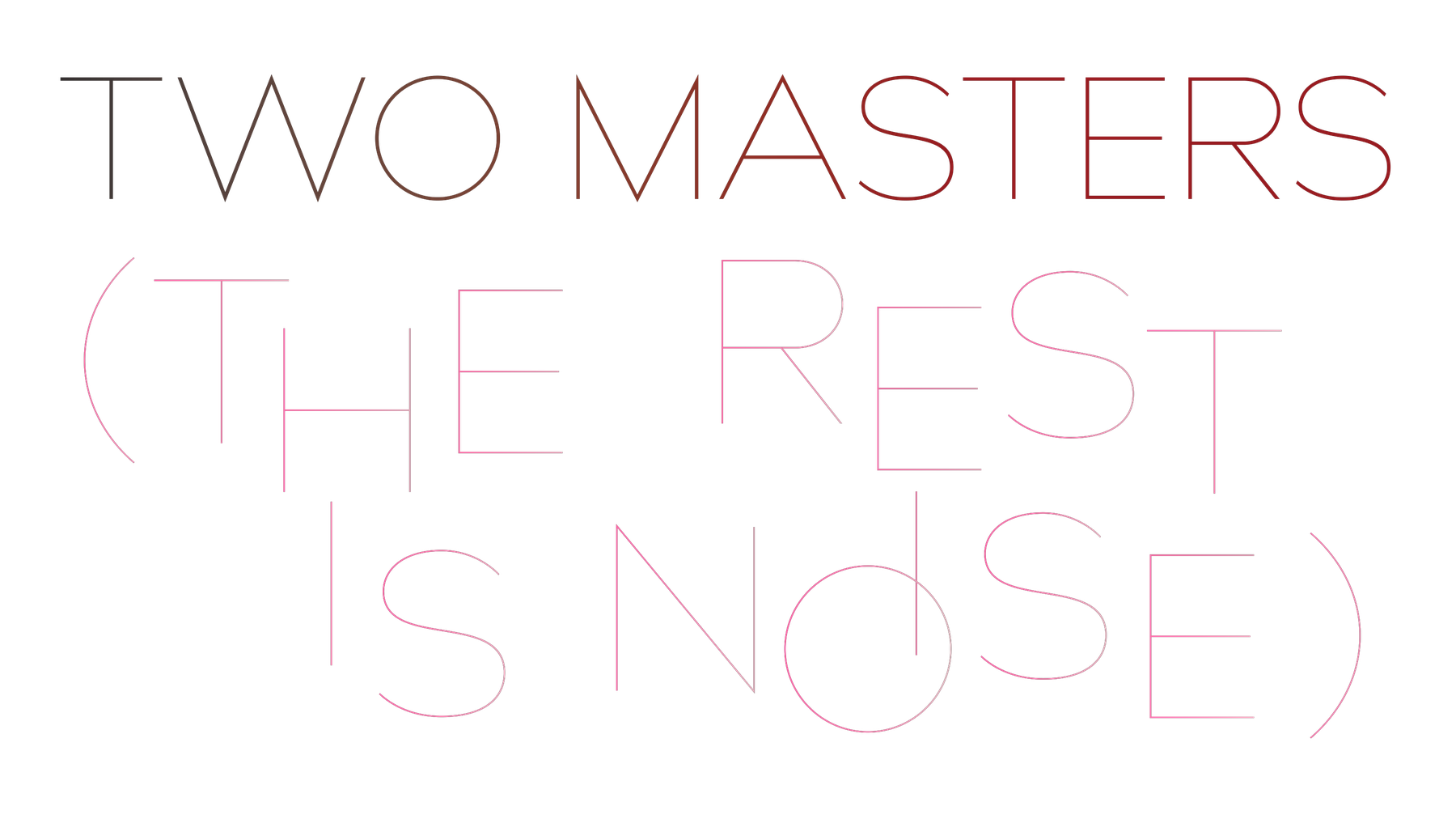 Two Masters (The rest is noise) — Charly van Rest. A cyanotype photograph, Nomadisch Werkstuk (deel A) 1992, overlaid with the artist's title in hairline lettering.